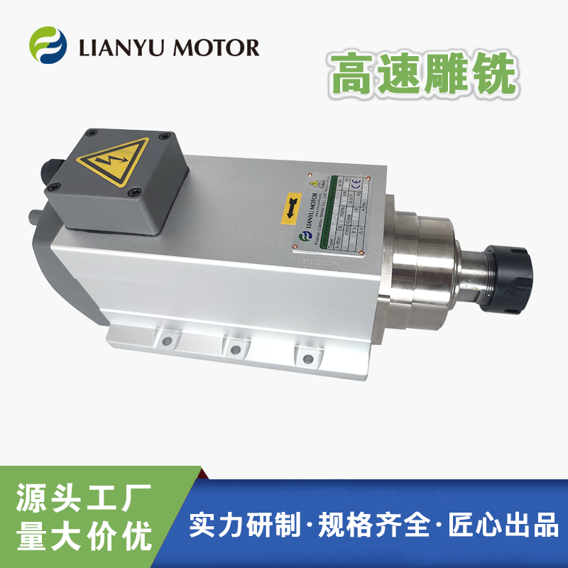 LIANYU MOTOR 精密鉆銑雕刻電主軸 高速打磨主軸 鋸切電機 帶腳安裝 LYR