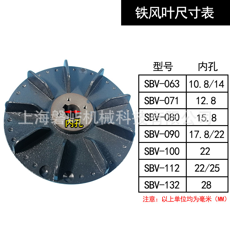 TECO東元電機(jī)SBV系列電磁制動(dòng)器SBV-071/0.4KW電機(jī)使用剎車(chē)風(fēng)葉