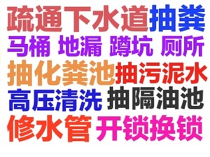 贛榆區(qū)專業(yè)抽糞-抽隔油池-下水道疏通馬桶地漏蹲著洗菜盆