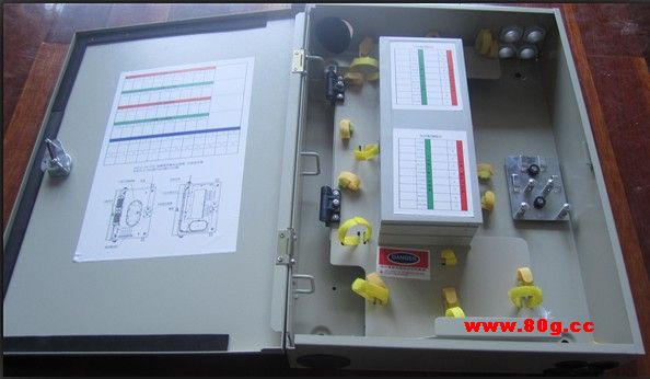 插片式光分路器箱 又稱光纖分纖箱 光纖樓道箱（含兩槽/四槽插槽