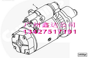 供應(yīng)康明斯6CT8.3起動(dòng)機(jī)-3957597-3283814