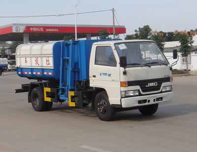 江鈴自裝卸（掛桶）式垃圾車價(jià)格--垃圾車廠家