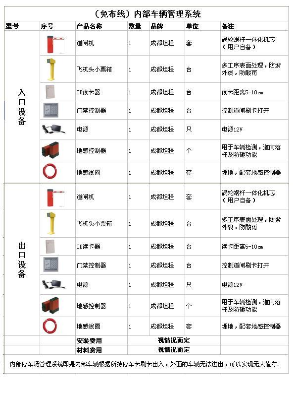 內部車輛停車場管理系統(tǒng)1免布線內部車輛停車系統(tǒng)