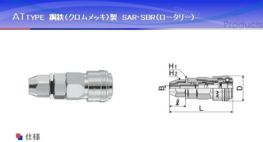 CAT22SBR CAT23SAR 日本NAC氣動(dòng)快換接頭