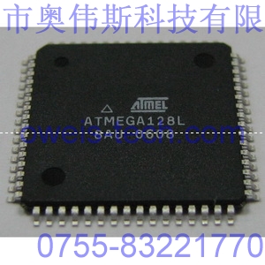 供應原裝ATmega128L-8AU，8位AVR微處理器