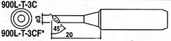 HAKKO白光烙鐵頭900L-T-3C烙鐵咀