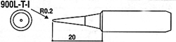 HAKKO白光烙鐵頭900L-T-I烙鐵咀