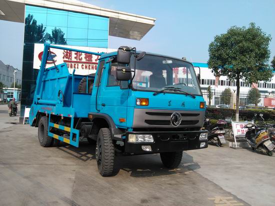 新疆塔城哪里有垃圾車賣 供應東風牌擺臂式垃圾車廠家直銷價格參數(shù)