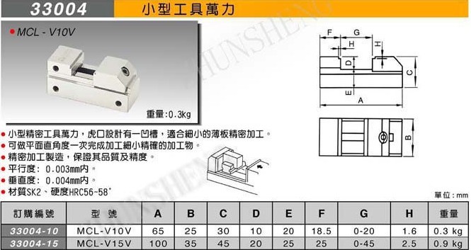 臺灣米其林工具萬力小型工具萬力