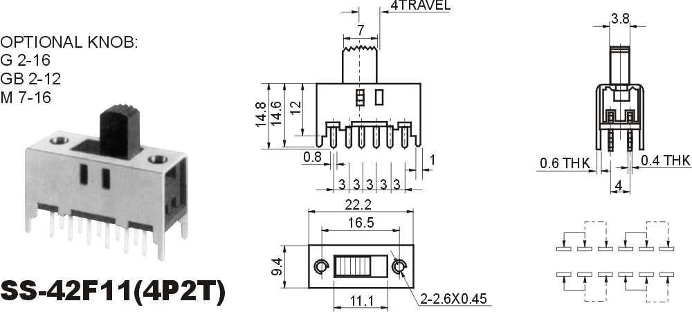 撥動開關(guān)SS-42F11www.82011159.com