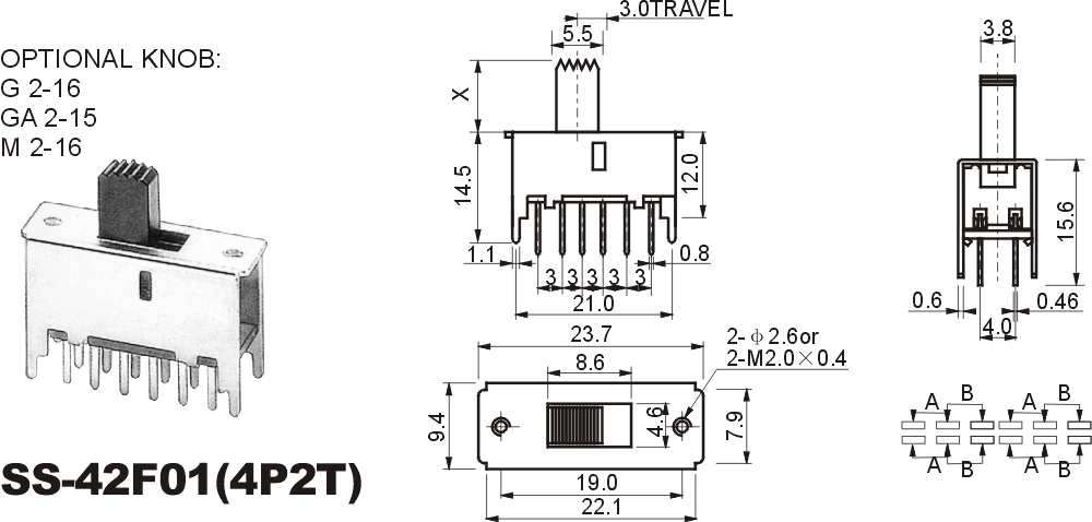 撥動開關(guān)SS-42F01www.82011159.com