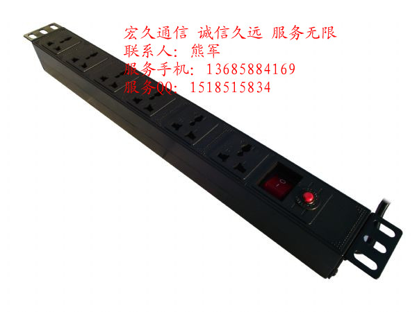 機(jī)柜電源插座，PDU電源插座，機(jī)柜PDU6位插座，網(wǎng)絡(luò)機(jī)柜插座