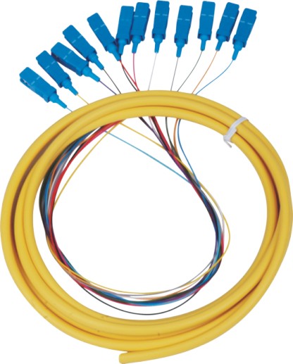12芯尾纖，12芯光纖跳纖：SC12芯光纖尾纖跳線