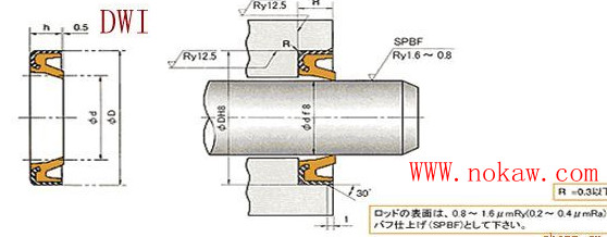 dwi、DKB/DKBI型密封圈，天津?qū)Ｙu原裝進(jìn)口nok密封圈