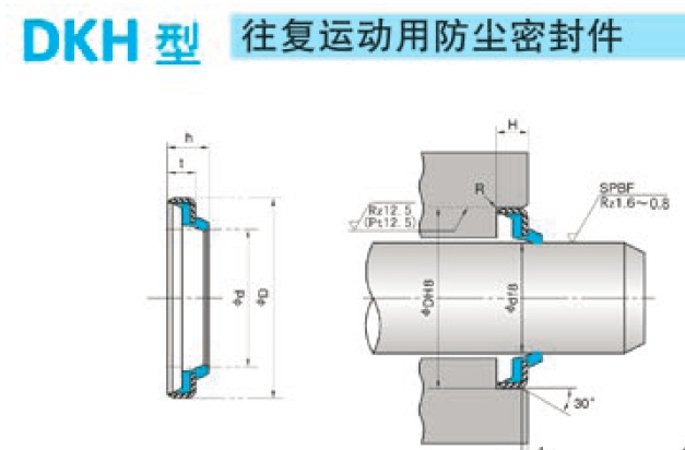 DKH密封件-DKH封專用密封件-nok系列密封件，規(guī)格齊全