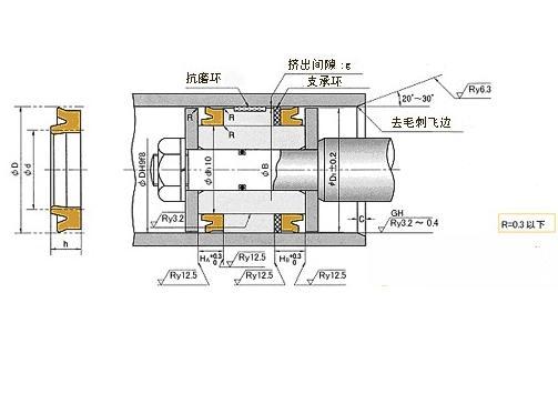 ODI型活塞專用密封-nok密封件-odi密封件