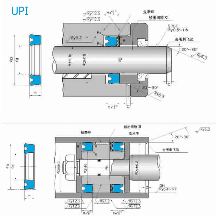 UPI活塞活塞桿雙用密封件-UPI密封件-天津伊威井瑞