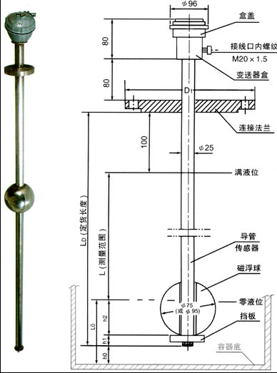 UZ-EA/B浮球液位變送器