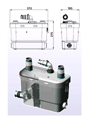 廚房污水提升器污水提升設(shè)備法國(guó)SFA