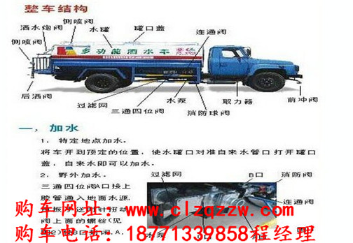 多功能噴灑車知名品牌_灑水車灑水泵