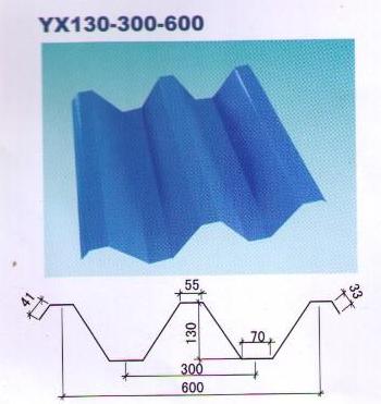 YX130-300-600彩鋼壓型版  樓承板  大跨度板