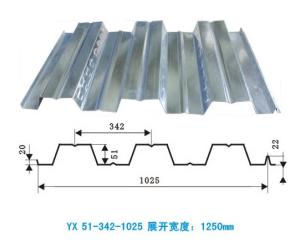 YX51-342-1025樓承板  壓型板  組合樓承板  承重板