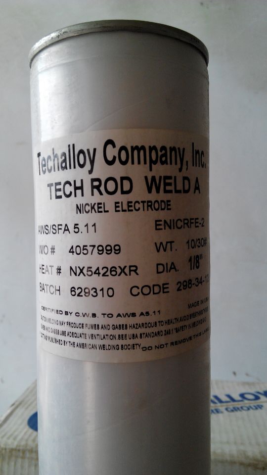 美國泰克羅伊Tech-Rod 686鎳基焊條原裝進口