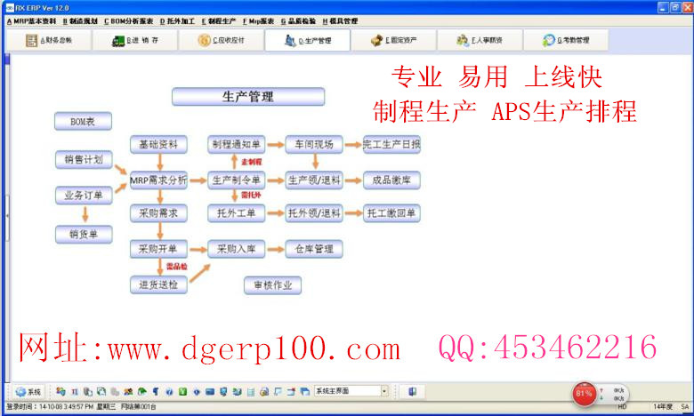 銳祥ERP軟件生產(chǎn)管理系統(tǒng) 專業(yè)易用上線快