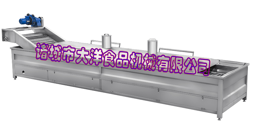 全自動青菜殺青機械，連續(xù)式漂燙流水線