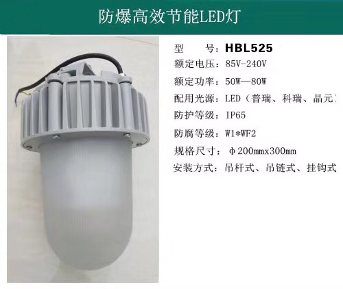 長禾HBL525防爆防眩通道燈厚殼三防工廠工礦燈場(chǎng)館天棚頂燈50W