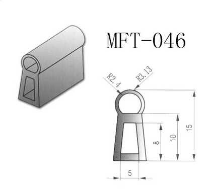 廠家熱銷(xiāo)電器密封條MFT-046黑色發(fā)泡EPDM密封條耐高溫耐腐蝕