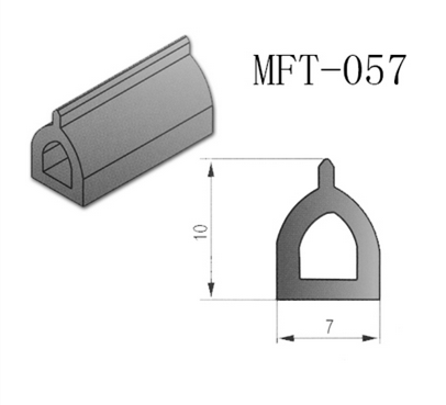 廠家直銷電器密封條MFT-057黑色發(fā)泡EPDM密封條耐高溫耐腐蝕