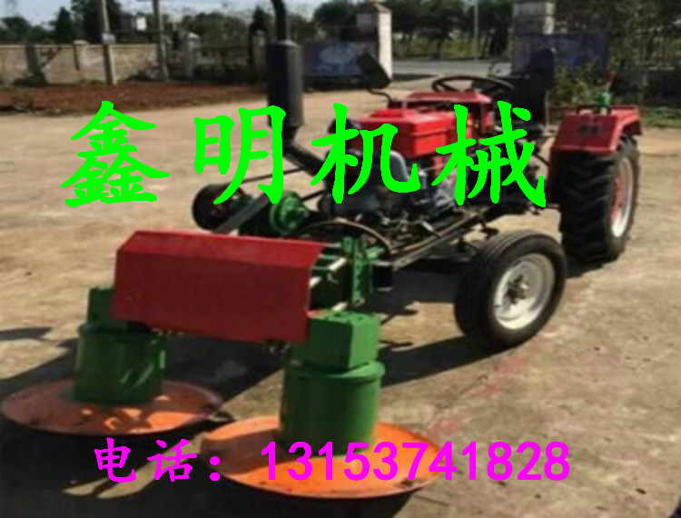 新型回轉(zhuǎn)式牧草雙圓盤割草機(jī)報(bào)價 農(nóng)用車帶牧草收割機(jī) 鑫明制造