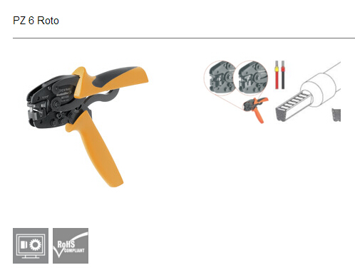 現(xiàn)貨供應壓線鉗PZ 6 roto 上海泉心電氣***銷售