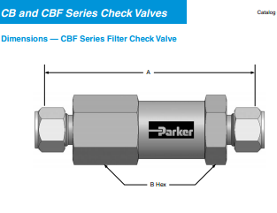 美國派克儀表單向閥CB系列parker單向閥CB系列-派克總代理