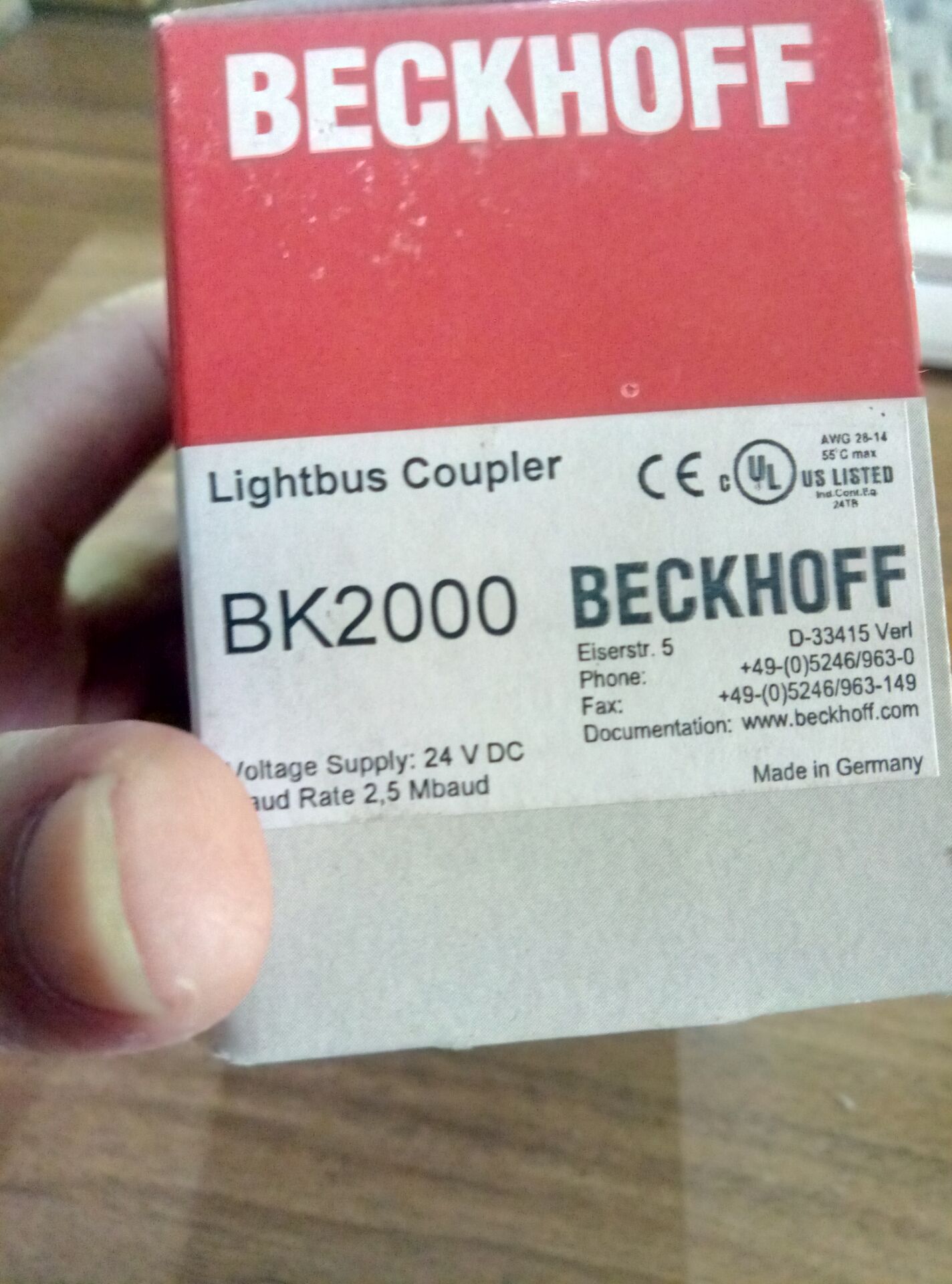 倍福BK2000光電耦合器BECKHOFF倍?？偩€模塊