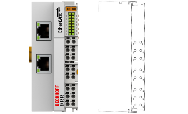 供應倍福耦合器ek1818 端子模塊ek1818  原裝現(xiàn)貨模塊BECKHOFF