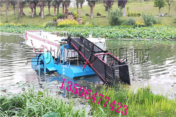 水面漂浮垃圾清理船，水葫蘆打撈船，水草收割船