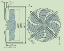 變壓器冷卻FN025-2E.WA.7施樂佰軸流風(fēng)機(jī)