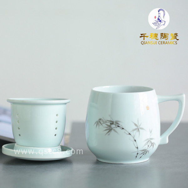 年終福利茶杯定制加logo/加公司名稱做禮品