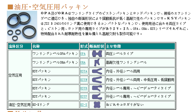 日本協(xié)和KS品牌 氣缸用Y型密封圈