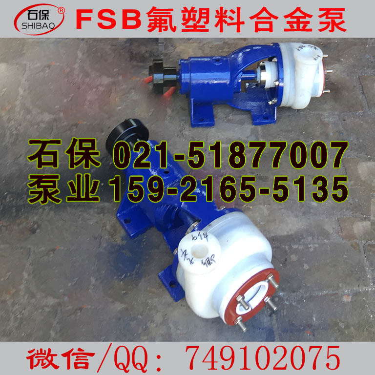 供應(yīng)100FSB-40L氟塑料液下泵_氟塑料合金離心泵