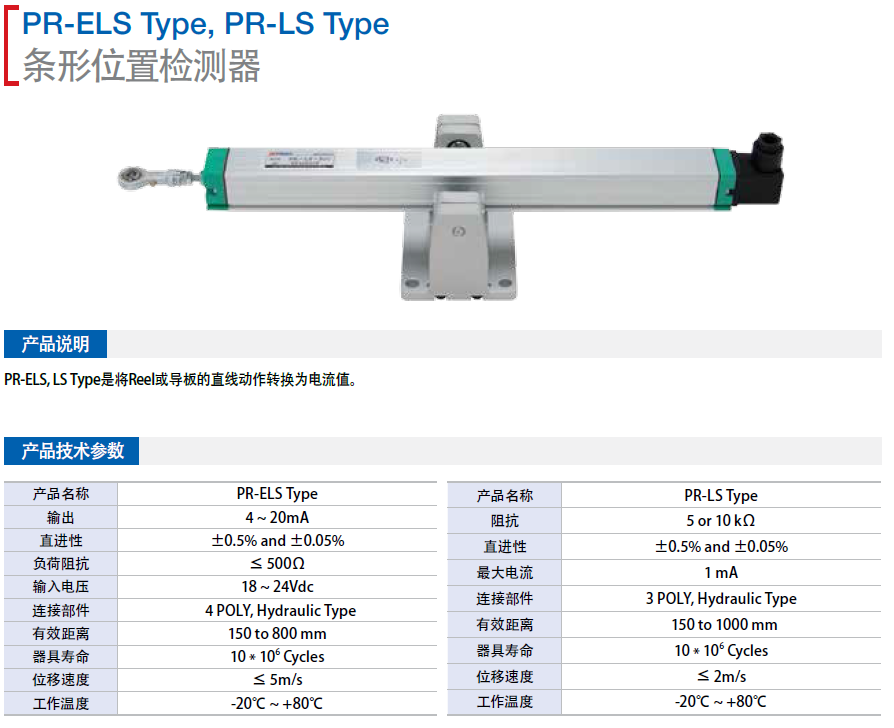 PR-ELS/LS-150  PR-ELS/LS-900 條形位置檢測(cè)器韓國(guó)保羅