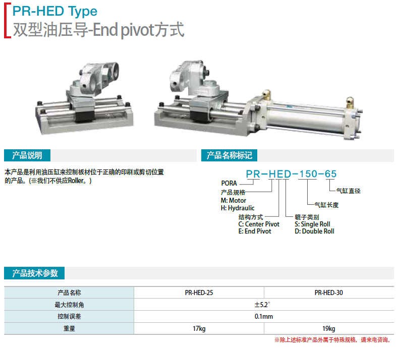 韓國保羅雙型電機導PR-HES-50-150 PR-HED-25-150