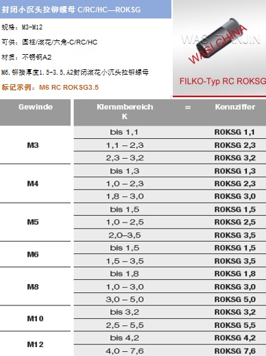 滾花拉鉚螺母沉頭滾花拉鉚螺母