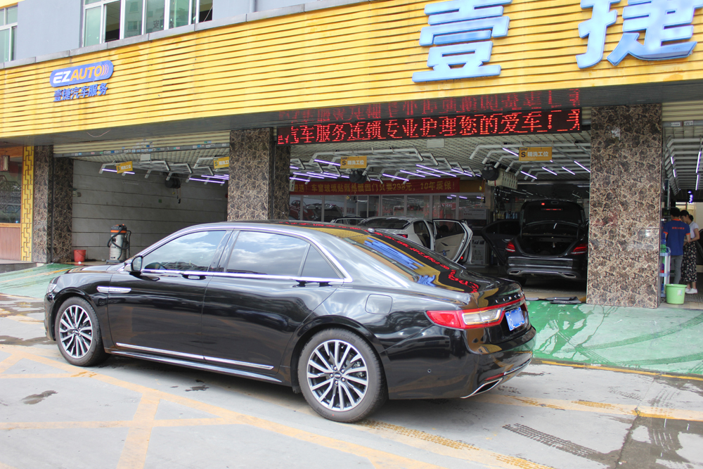 愛車鍍晶好還是隱形車衣好？林肯大陸全車身美國Johnson江森隱形車衣|深圳壹捷