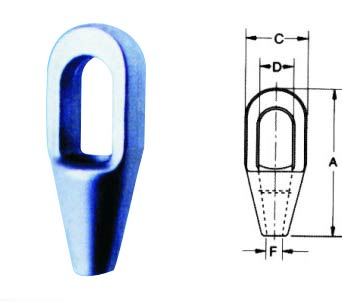 供應(yīng)優(yōu)質(zhì)巴氏合金閉式澆鑄索具澆鑄用接頭，鋼絲繩索具專(zhuān)用接頭