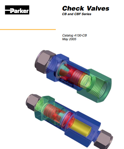 美國(guó)Parker派克止回閥CB /CBF系列不銹鋼材質(zhì)