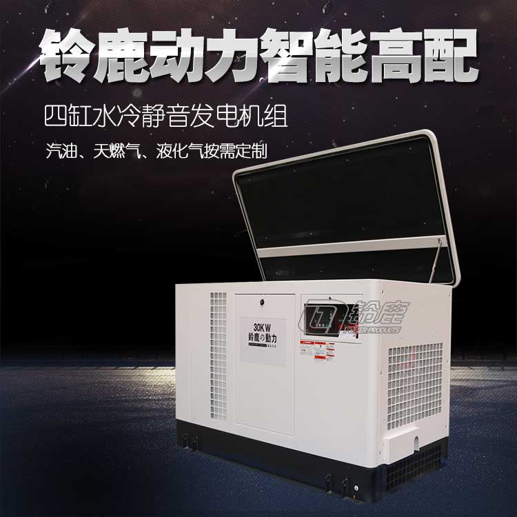 備用電源30KW靜音箱汽油發(fā)電機