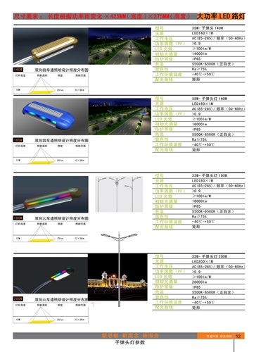 高郵大功率LED路燈廠、江蘇大功率LED路燈廠